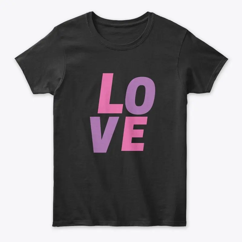 The T-shirt design of love